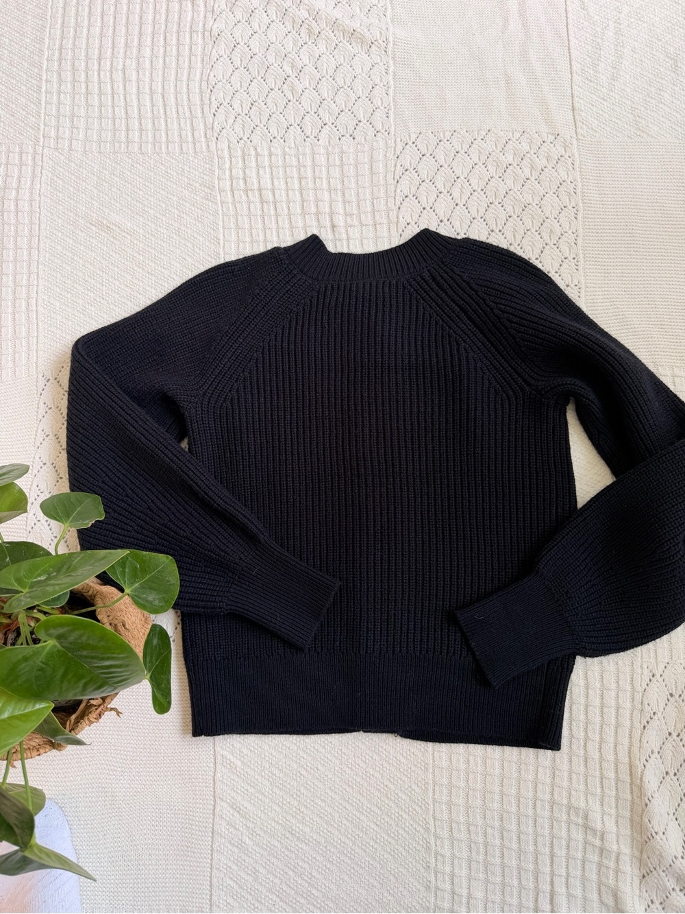 Banana Republic Classic Black Button-Up Women's Sweater Cardigan - Picture 7 of 8
